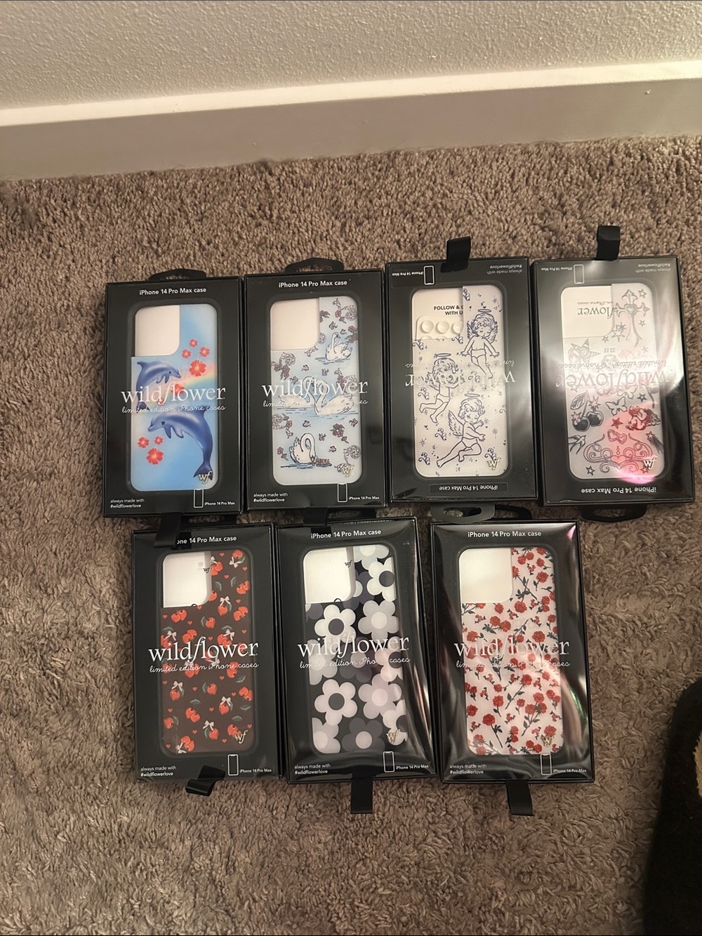 Wildflower Blue Dolphin & Floral iPhone Case Collection
